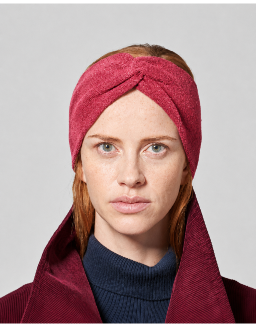 Wärmendes Stirnband recycled aus Hanf/Biobaumwolle Unisex - barolo [b5dcf9f2c1248bcc15fed5de82702341]