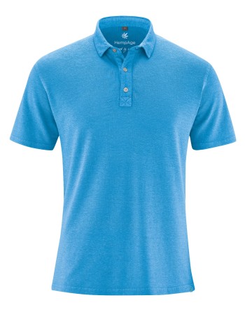 Sportliches Poloshirt aus Hanf/Biobaumwolle - Casual Fit - topaz [af3c5af1475ebb37b31738106c260fcb]