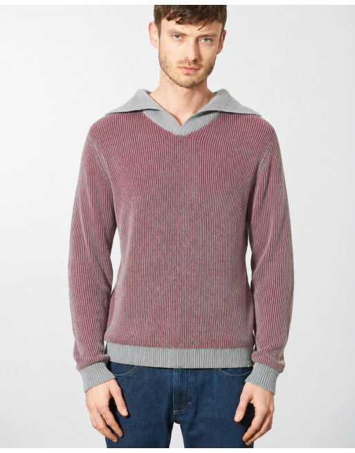 Schicker Troyer aus Hanf/Biobaumwolle - Normal Fit - tinto-mouse [d4a821a67e493a967fae2a63c8c4a23b]