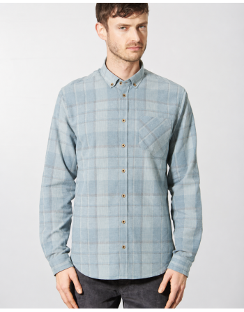 Kariertes Freizeithemd Hanf/Biobaumwolle Slim Fit - aloe [c36b2fa3191f3739335f71c3716bff21]