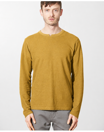 Langarmshirt Slim Fit Hanf/Biobaumwolle Herren - peanut [f685f265fea4e458803b7ab3e051c21e]