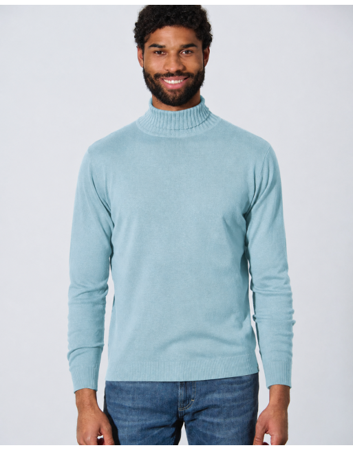 Feiner Rollkragenpullover Hanf/Biobaumwolle Normal Fit - wave [09fe22d9a8c288914b5d34352b9b2272]