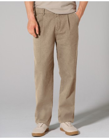 Cargohose mit Bundfalte aus Hanf/Bio-Baumwolle - shitake [0333157c24ebfcd2f339bdc1006cff58]