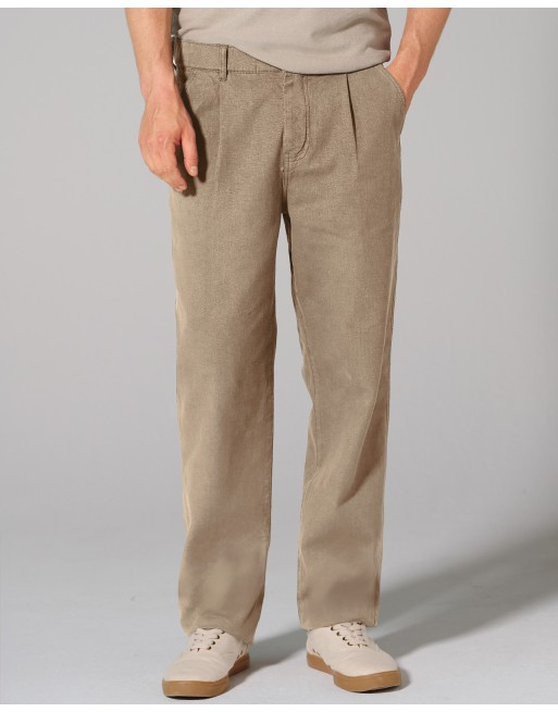 Cargohose mit Bundfalte aus Hanf/Bio-Baumwolle - shitake [0333157c24ebfcd2f339bdc1006cff58]