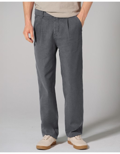 Cargohose mit Bundfalte aus Hanf/Bio-Baumwolle - shale [9c2427b90c845f98296aedd25303f6c1]