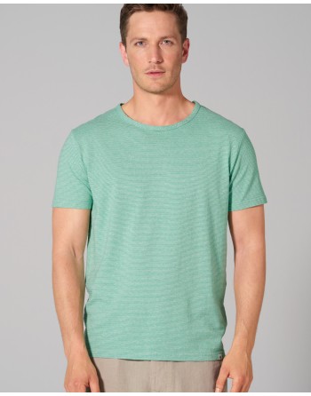 Herren Streifenshirt Hanf/Bio-Baumwolle Normal fit - miami-nature [dc257aca96ae5c8be586d1c42a5de032]