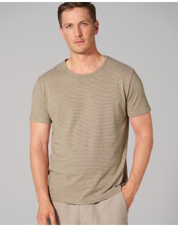 Herren Streifenshirt Hanf/Bio-Baumwolle Normal fit - shitake-nature [c722acfd0a519ab7f51b7a077423f3e5]