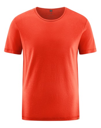 Herren Flatlock T-Shirt Hanf/Lyocell Normal Fit - magna [003c5f58927f1e4be450c01fac05c076]