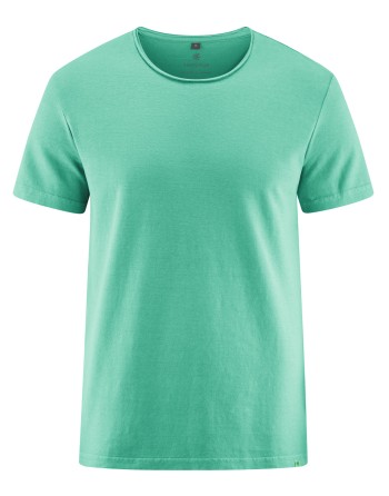 Herren T-shirt mit Rollsaum aus Hanf/Bio-Baumwolle Normal Fit - miami [7a534904c3f1ab8849dd5e0b982c4330]