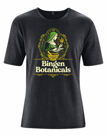 HempAge - T-shirt mit Print "Hildegard von Bingen" - black [e03693383413cd848487406453ca0326]