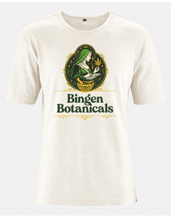 HempAge - T-shirt mit Print "Hildegard von Bingen" - offwhite [c11d4b285ab3bf21d7d6157f757c6996]