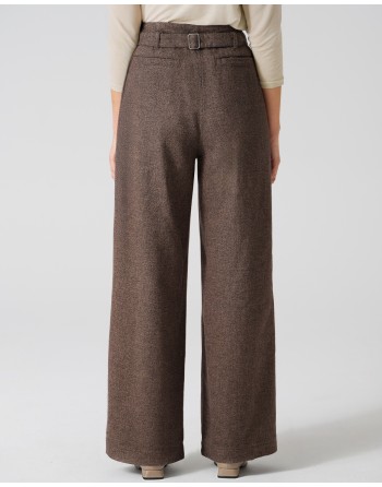 Weite Bundfaltenhose Damen Hanf/Biobaumwolle - mocca [ca2d3096469ed45e59cd08b6994d4185]