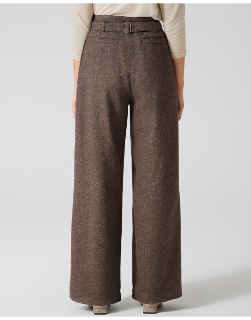 Weite Bundfaltenhose Damen Hanf/Biobaumwolle - mocca [ca2d3096469ed45e59cd08b6994d4185]