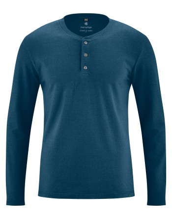Jersey Henley Hanf/Biobaumwolle Normal Fit - reef [c37c86c684913ab492b65682d915c0a8]
