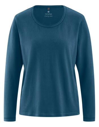 Longsleeve Damen Hanf/Biobaumwolle Casual fit - reef [00e2e236b7ca9ee6fa068703a6243a05]