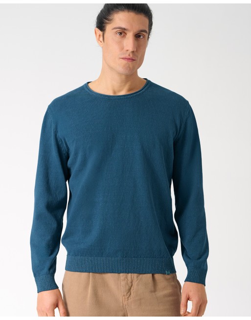 Sweater mit gerolltem Kragen Herren Hanf/Biobaumwolle Normal Fit - reef [adabbde4bc41b541fcf34256f7845f8c]