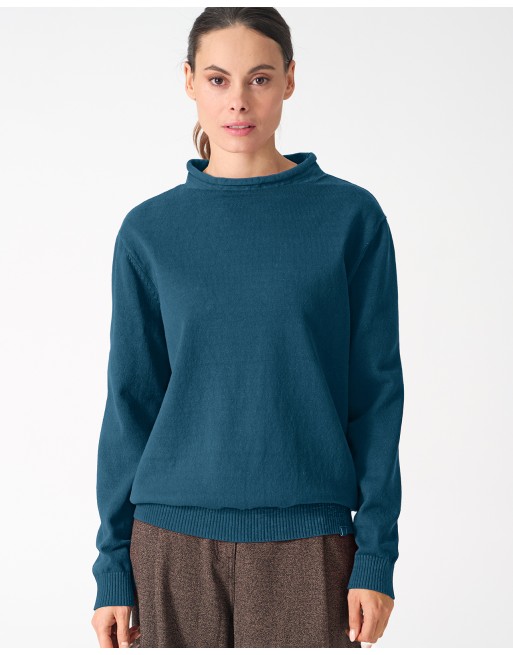 Recycled Rollkragen Sweater Damen Hanf/Biobaumwolle Normal Fit - reef [bbf1ced220fc44087b278a5dc4492ed7]