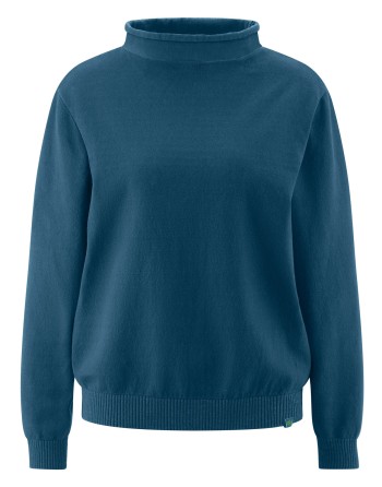 Recycled Rollkragen Sweater Damen Hanf/Biobaumwolle Normal Fit - reef [362b5ce3c57fe00967e3f8f7a9c02c60]