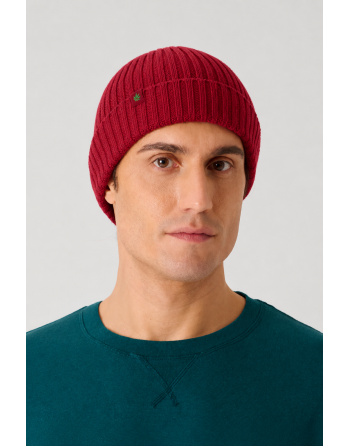 Strickmütze recycled Hanf/Biobaumwolle - ruby [2d044c95e06aa961c23a7583e132eeb6]