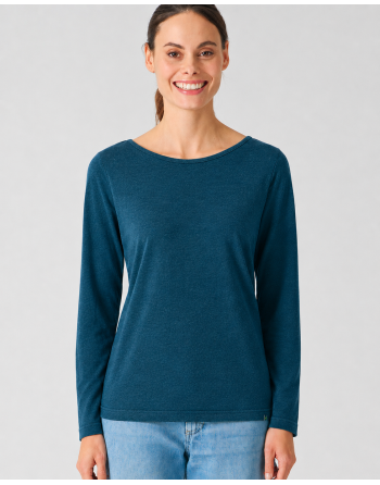 Damen Longsleeve U-Boot Ausschnitt Lyocell (Hanf) Normal fit - reef [2a6640935e2f214c1baff3e21c794475]