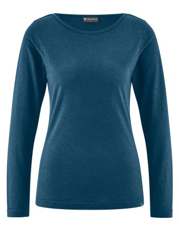 Damen Longsleeve U-Boot Ausschnitt Lyocell (Hanf) Normal fit - reef [6bb59ad28454ae36be20139db56e8fc2]