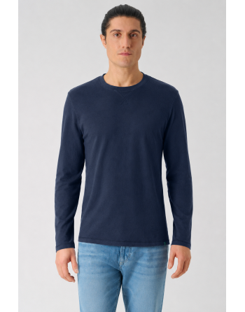 Langarmshirt Herren Normal Fit - navy [65ceb9c3ae773304932b0503e44b5138]