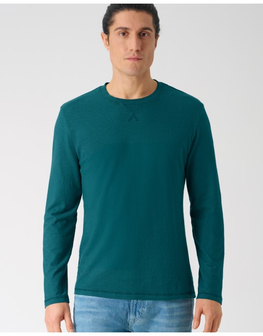 Langarmshirt Herren Normal Fit - teal [fc074f005ba820c006e6603f3b417809]