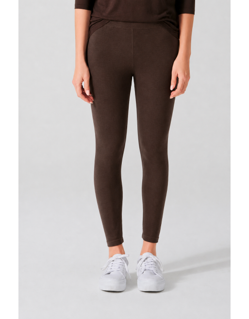 Damen Leggings Hanf-Lyocell - espresso [51f1273985b3b24b28608c9093f823da]