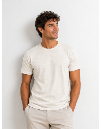 T-shirt Hanf/ Bio-Baumwolle ungelabelt - offwhite [57e0804bde50d6f0c09766d9e0b6e676]