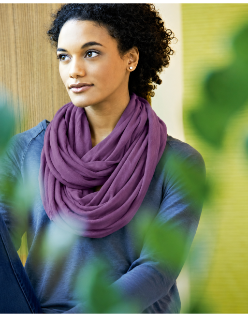 Legerer Schlauchschal Hanf/Biobaumwolle Unisex - amethyst [48ef38a1889584a456ce875dc124a4b5]