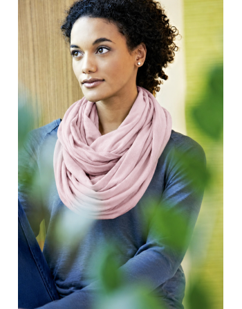 Legerer Schlauchschal Hanf/Biobaumwolle Unisex - mauve [3a6770ee690f71481ed928611ebcfb1e]