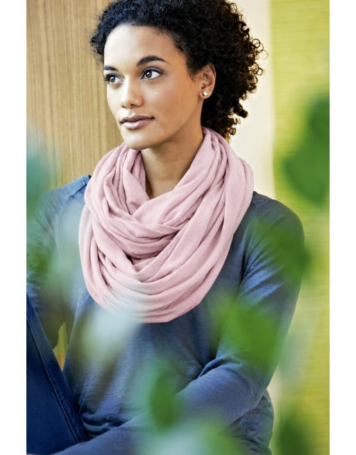 Legerer Schlauchschal Hanf/Biobaumwolle Unisex - mauve [3a6770ee690f71481ed928611ebcfb1e]